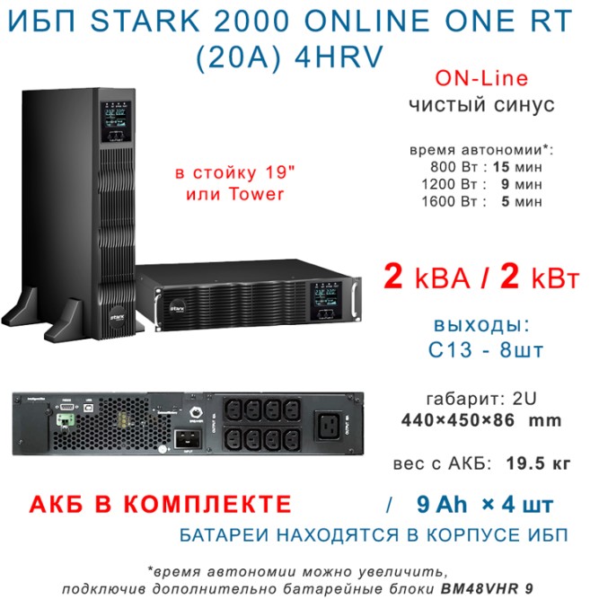 STARK COUNTRY 2000 ONLINE ONE RT (20A) 4HRV