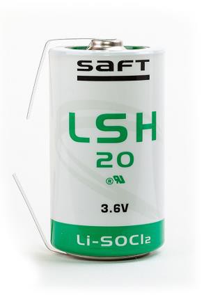 SAFT LSH 20 CNR D с лепестковыми выводами, литиевые спецэлементы