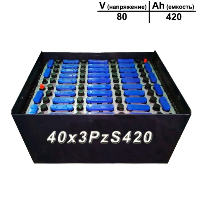 40×3 PzS 420 аккумулятор 80v 420Ah