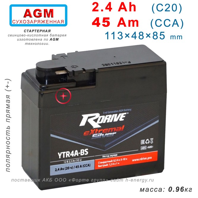 RDrive Silver YTR4A-BS