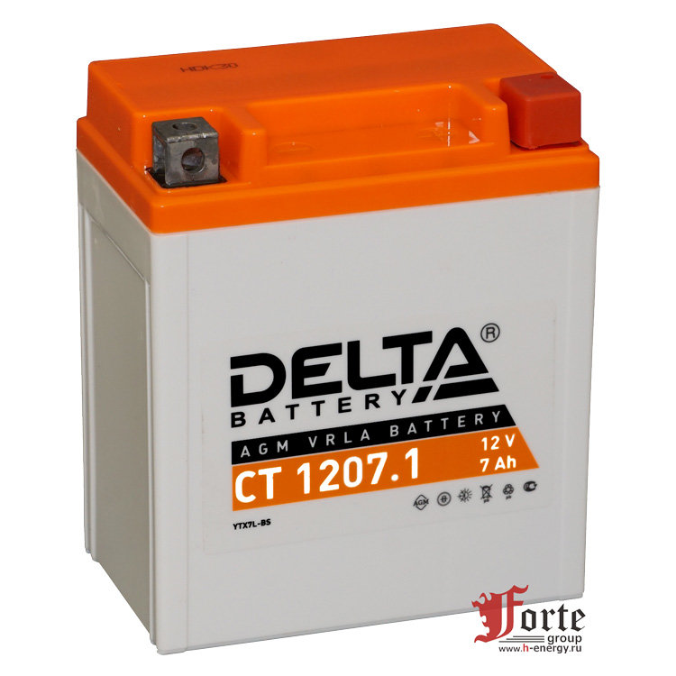 мотоаккумулятор Delta CT 1207.1