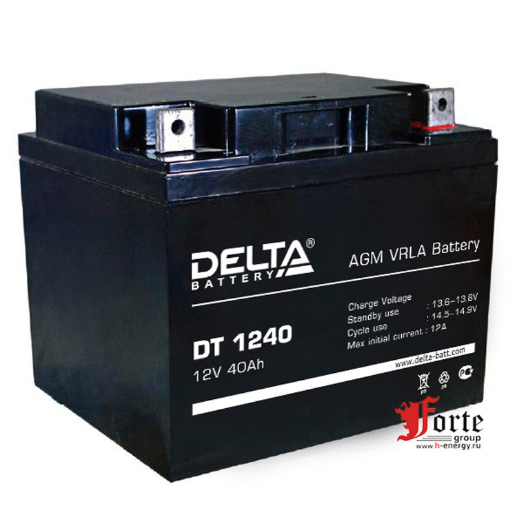 DELTA DT 1240 (12В 40Ач) Розница / опт - спец цены