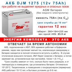 ИБП 5000Вт On-Line + 4х75Ah