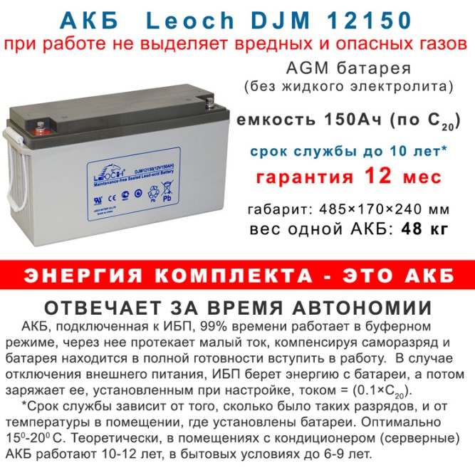 ИБП Stark 5000Вт On-Line + 4х150Ah