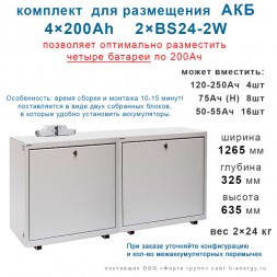 Батарейный шкаф  2×BS-24-2W