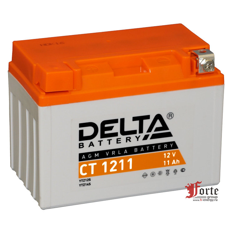мотоаккумулятор Delta CT 1211