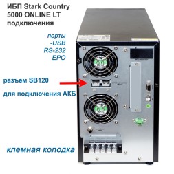 ИБП Stark 5000Вт On-Line + 4х150Ah Star