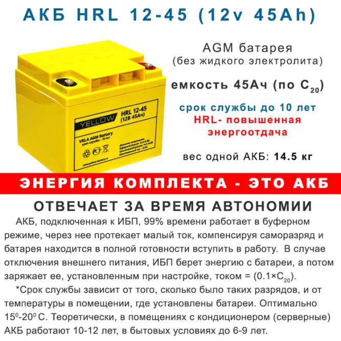 ИБП для котла Штиль SW500L + 2х45Ah Yellow в боксе BS12-1