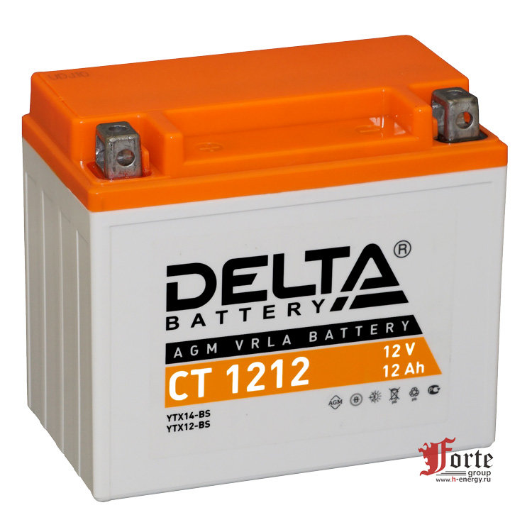 мотоаккумулятор Delta CT 1212