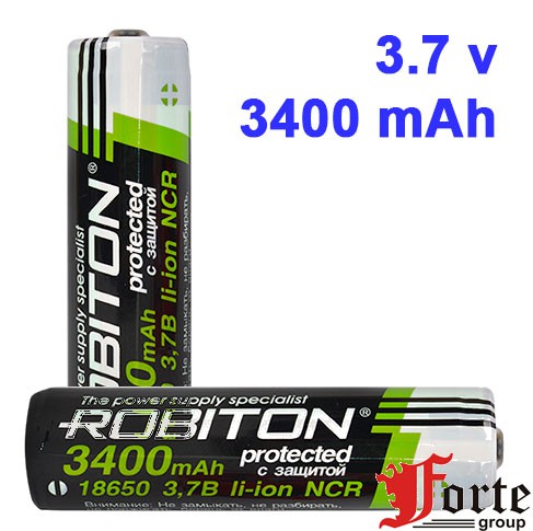 ROBITON  18650 3.6 В 3400мАч с защитой