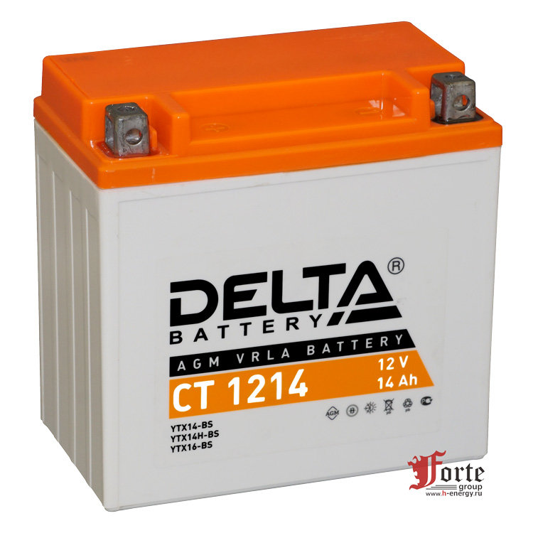 мотоаккумулятор Delta CT 1214