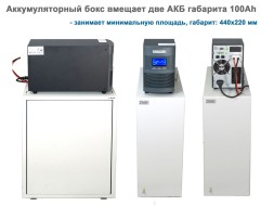 На все 100! Stark 1000 OnLine + 2×100Ah Ventura шкаф