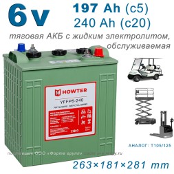 HOWTER FFP 06 240 (6V 180/240Ah)