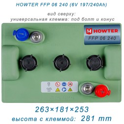 HOWTER FFP 06 240 (6V 180/240Ah)