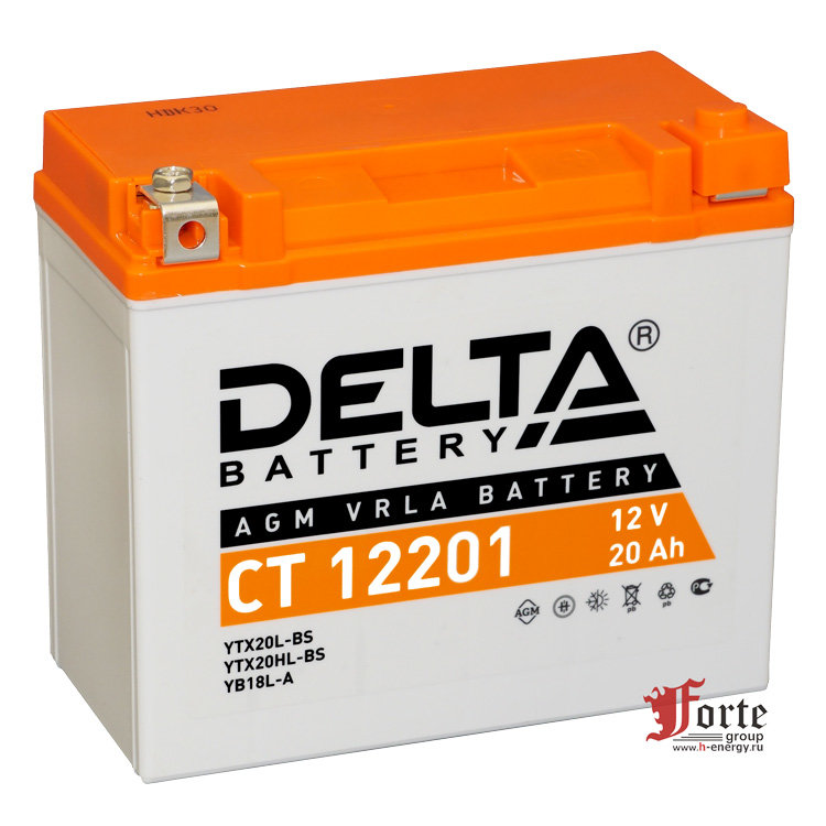 Аккумулятор delta ct12201