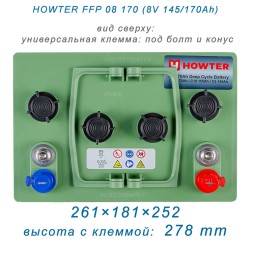 HOWTER FFP 08 170 (8v 145/170Ah)