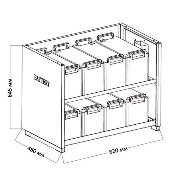 Батарейный шкаф BFT8А