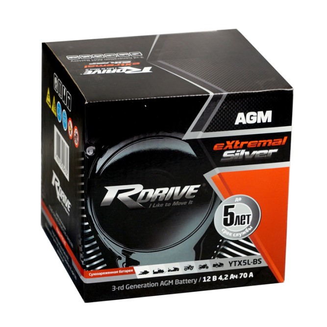 RDrive  Silver YTX5L-BS