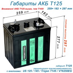 Challenger T125 (6V 210/240Ah)