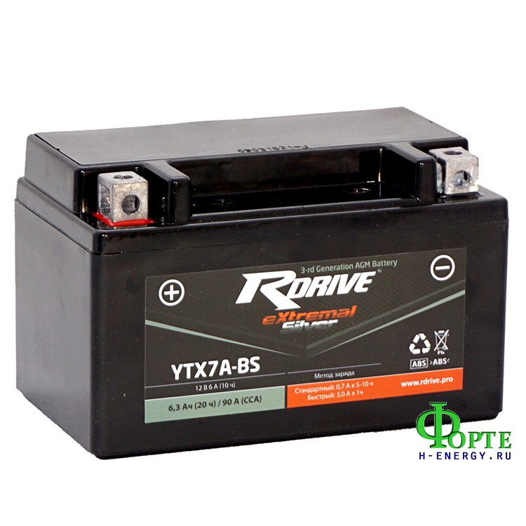 мотоаккумулятор rdrive extremal silver
ytx7a-bs