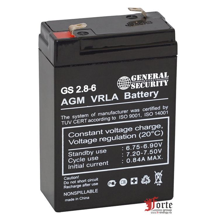 General Security GS 2.8-6 Аккумуляторная батарея