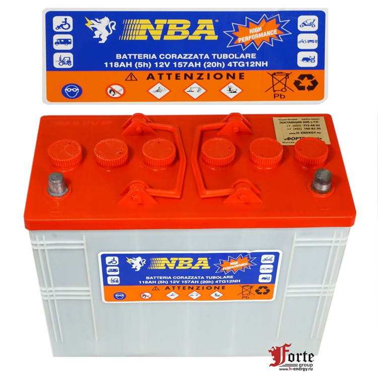 Батарея тяговая NBA 4 TG 12 NH для штабелера 12v 110ah