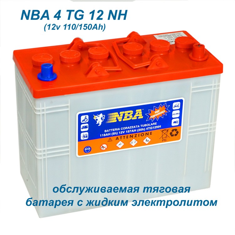 Тяговый аккумулятор NBA 4 TG 12 NH