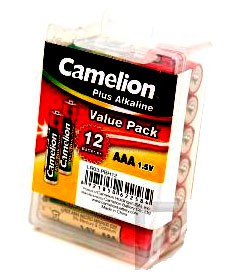 Camelion  Plus Alkaline LR03-PBH12  в пласт. боксе,12шт.