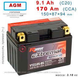 RDrive eXtremal Platinum YTZ10S