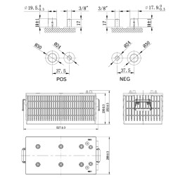 UniPlus AGM DUAL PURPOSE LPM12-245M (12V245Ah)